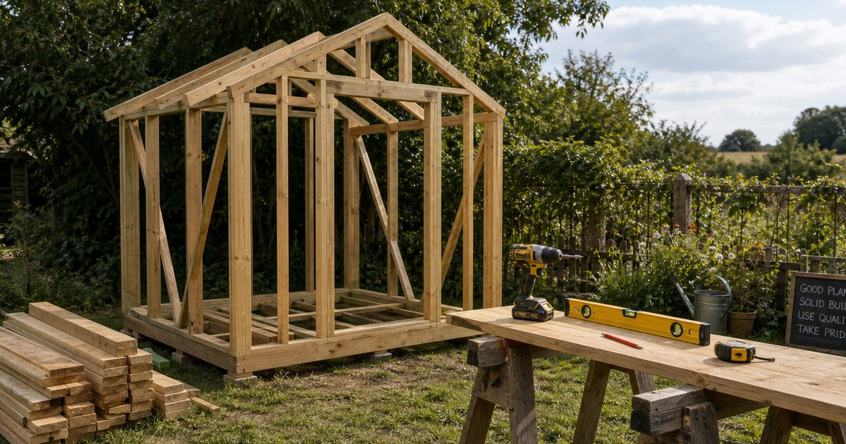 Tuinhuis bouwen