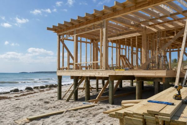 Strandhuisje bouwen