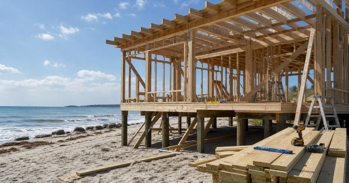 strandhuisje bouwen