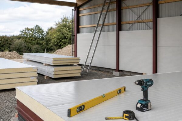 Sandwichpanelen schuur bouwen